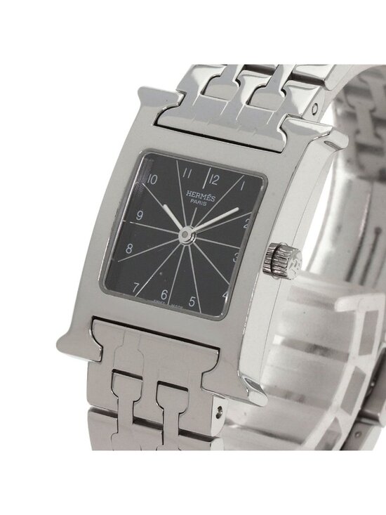 Hermes Watch SS Black main image 8